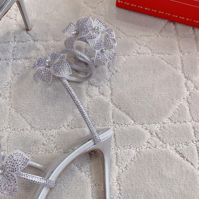 FLORIANE SILVER SANDAL 95 MM