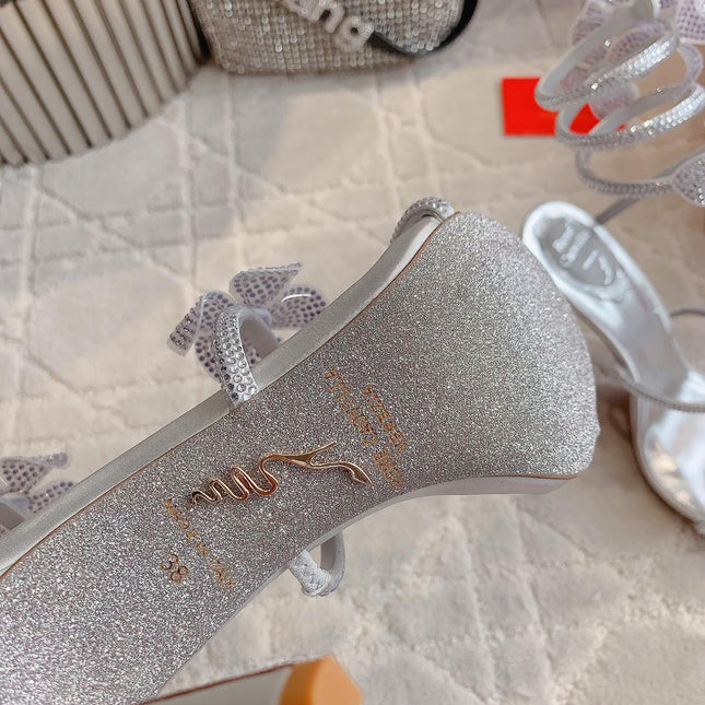 FLORIANE SILVER SANDAL 95 MM