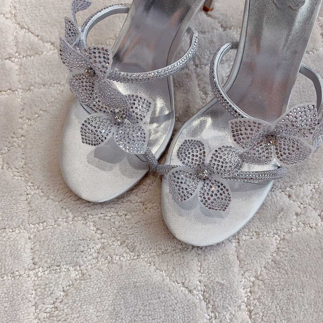 FLORIANE SILVER SANDAL 95 MM