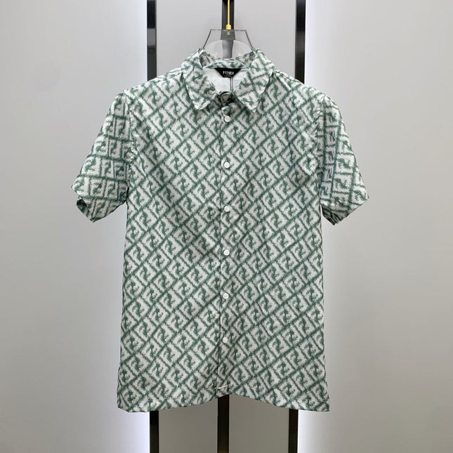 FENDI 26S SHORT SLEEVE COLLARED SHIRT SET 072