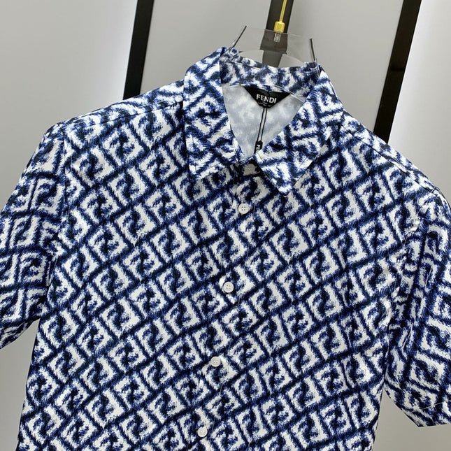 FENDI 26S SHORT SLEEVE COLLARED SHIRT SET 073