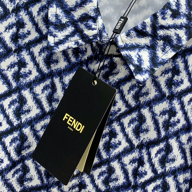 FENDI 26S SHORT SLEEVE COLLARED SHIRT SET 073