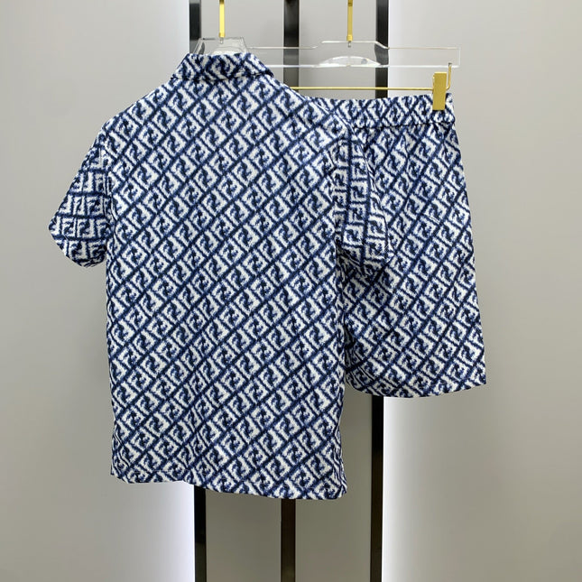 FENDI 26S SHORT SLEEVE COLLARED SHIRT SET 073