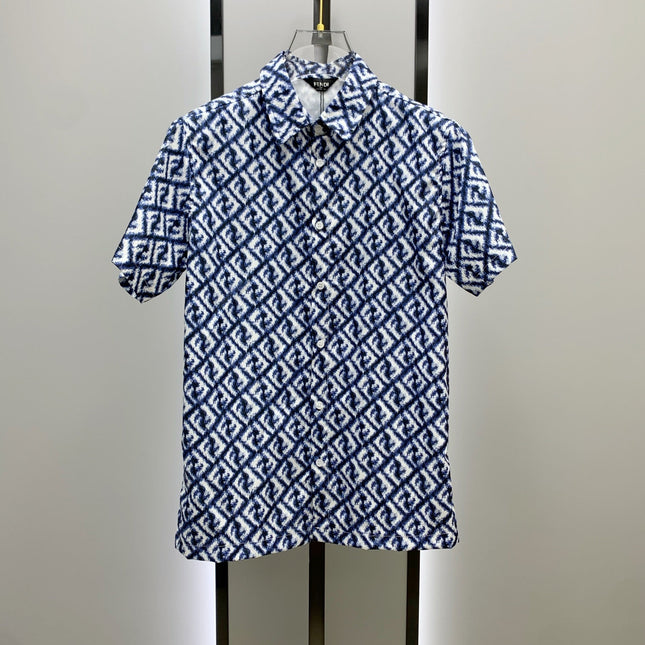 FENDI 26S SHORT SLEEVE COLLARED SHIRT SET 073