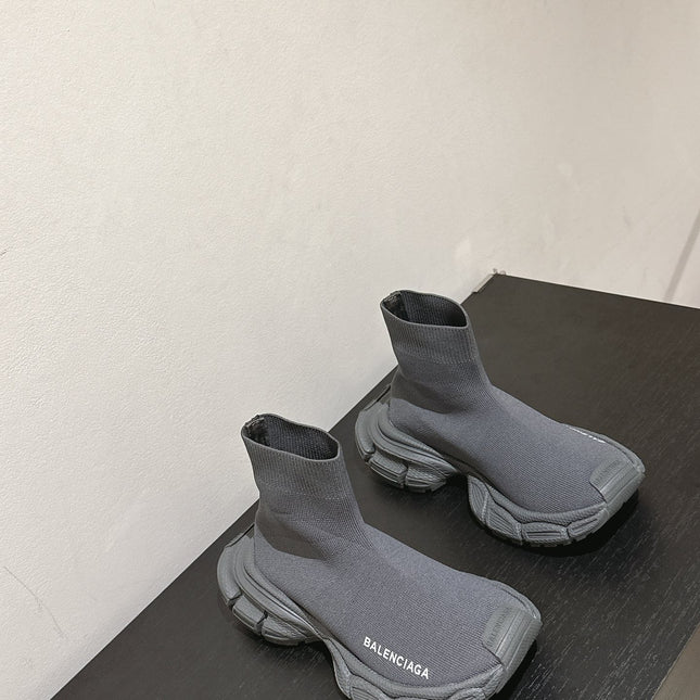 BALENCIAGA 25S SPEED TRAINER SNEAKERS 55 MM IN DARK GREY KNIT