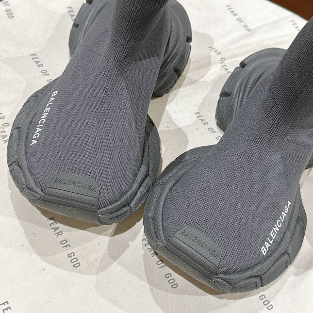 BALENCIAGA 25S SPEED TRAINER SNEAKERS 55 MM IN DARK GREY KNIT