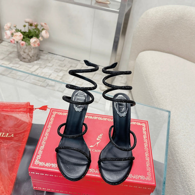 FLORIANE SANDAL 75 MM IN BLACK