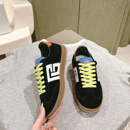 BALMAIN 26S SNEAKERS IN BLACK SUEDE