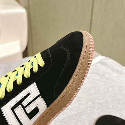 BALMAIN 26S SNEAKERS IN BLACK SUEDE