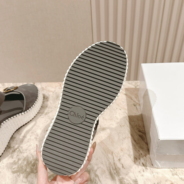 CHLOÉ 26S HIGH-HEELED SANDALS IN GREY LAMBSKIN AND SUEDE