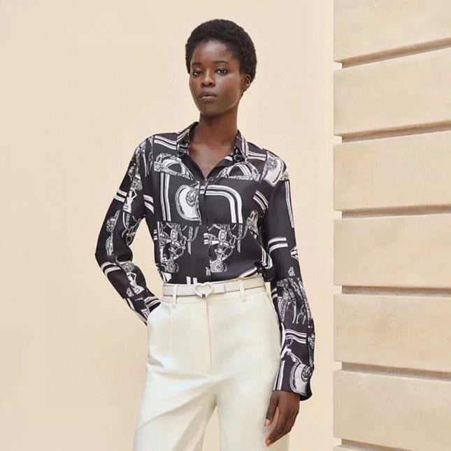 HERMES 25S SILK SHIRT 360
