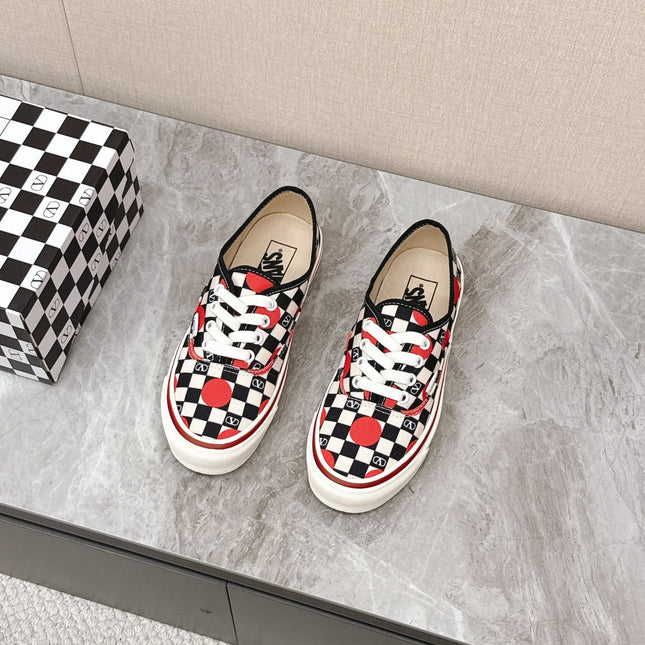VALENTINO 25S GARAVANI X VANS SNEAKERS IN MULTICOLOR CANVAS