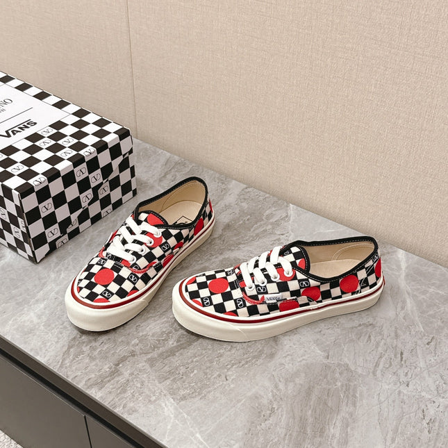 VALENTINO 25S GARAVANI X VANS SNEAKERS IN MULTICOLOR CANVAS