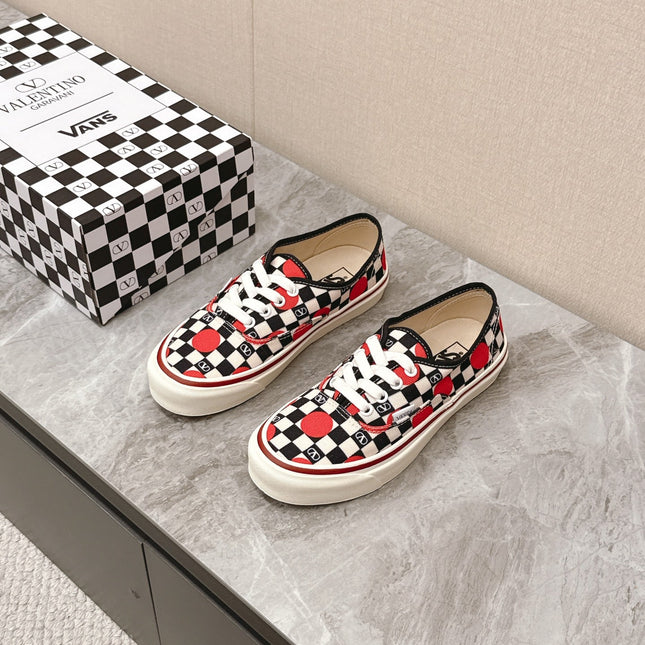VALENTINO 25S GARAVANI X VANS SNEAKERS IN MULTICOLOR CANVAS