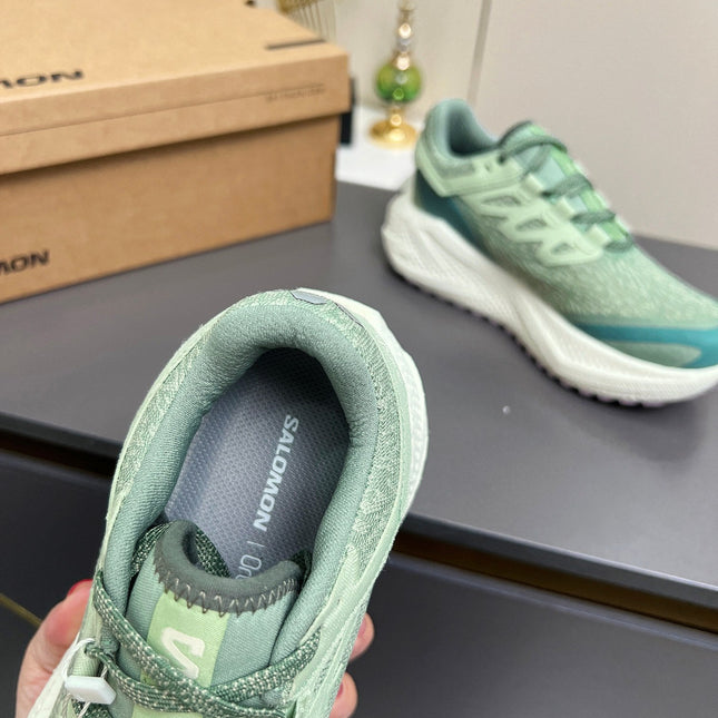 ALO 25S SALOMON ODYSSEY ELMT SNEAKER 45 MM IN PASTEL GREEN FABRIC