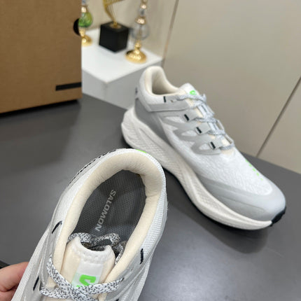ALO 25S SALOMON ODYSSEY ELMT SNEAKER 45 MM IN WHITE AND GREY FABRIC