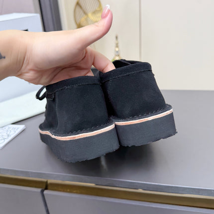 LOEWE 26S ANKLE BOOTS IN BLACK SUEDE