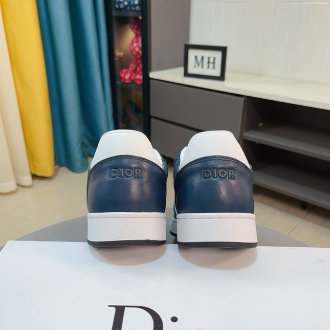 CD B27 LOW-TOP SNEAKER NAVY MONOGRAM CALFSKIN