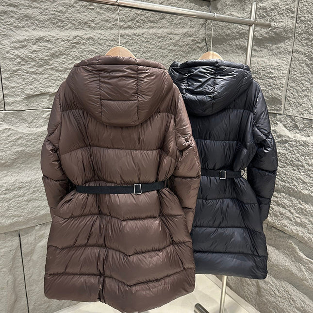 PRADA 25S LONG DOWN COAT WITH HOOD 226