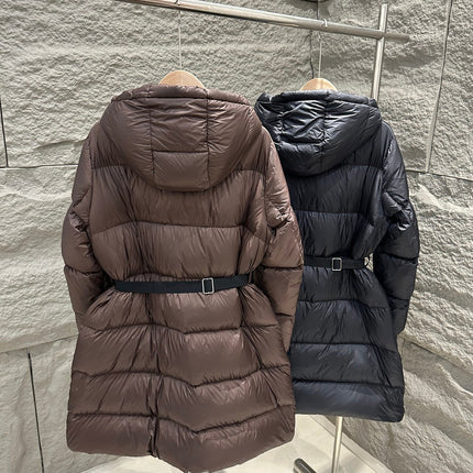 PRADA 25S LONG DOWN COAT WITH HOOD 225