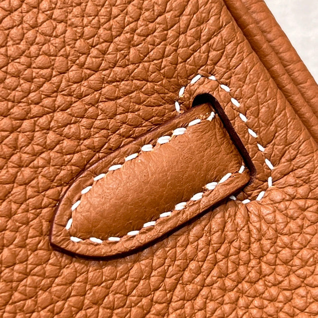 HM 25S BIRKIN 25 CM IN CARAMEL BROWN TOGO WITH KEY GOLD