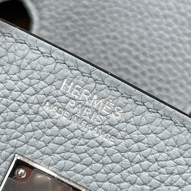 HM 25S BIRKIN 25 CM IN SLATE GRAY TOGO WITH KEY SILVER