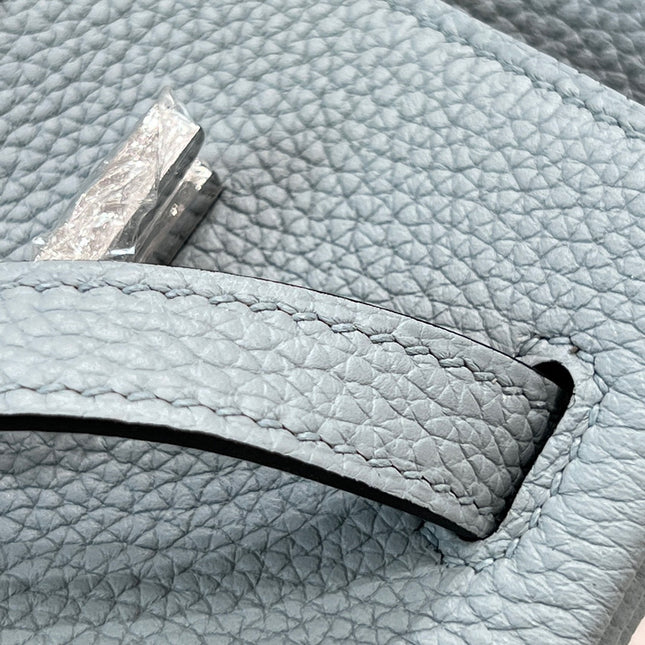 HM 25S BIRKIN 25 CM IN SLATE GRAY TOGO WITH KEY SILVER