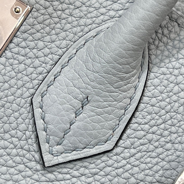 HM 25S BIRKIN 25 CM IN SLATE GRAY TOGO WITH KEY SILVER