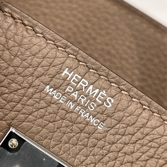HM 25S BIRKIN 25 CM IN CHESTNUT BROWN TOGO WITH KEY SILVER