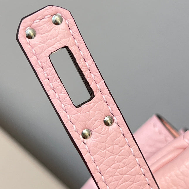 HM 25S BIRKIN 25 CM IN PINK TOGO WITH KEY SILVER
