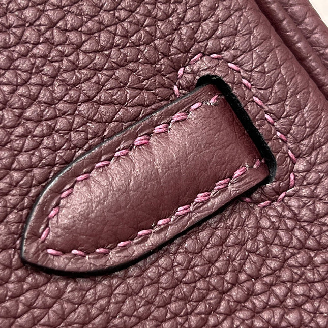 HM 25S BIRKIN 25 CM IN BURGUNDY BROWN TOGO WITH KEY GOLD