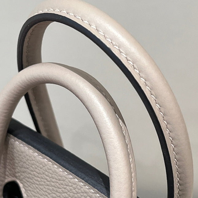 HM 25S BIRKIN 25 CM IN DARK TAUPE TOGO WITH KEY SILVER