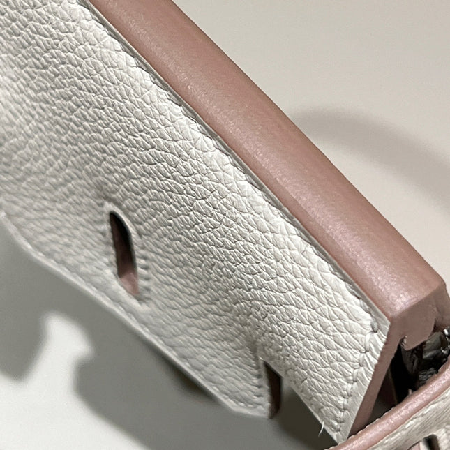 HM 25S BIRKIN 25 CM IN CREAM WHITE TOGO WITH KEY SILVER