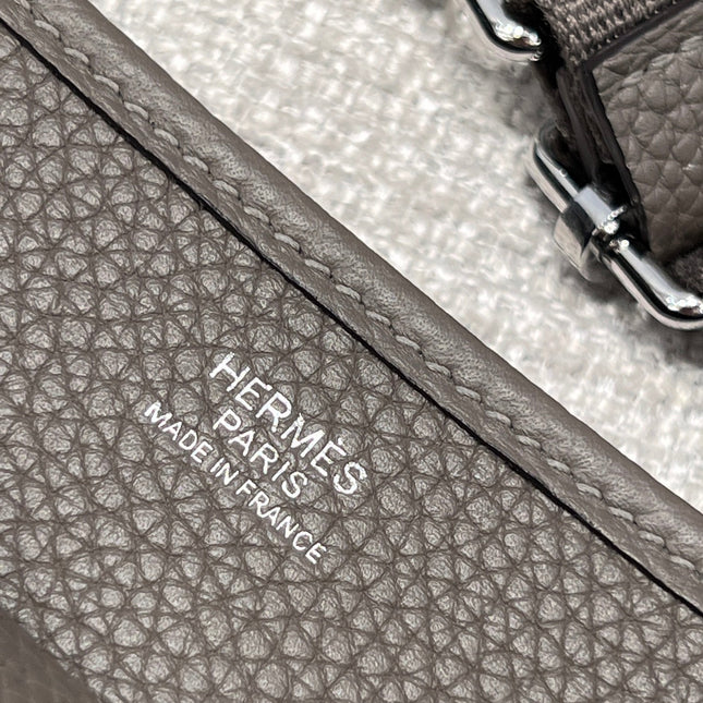 HM 26S EVELYNE BAG 29CM IN DARK BROWN CALFSKIN