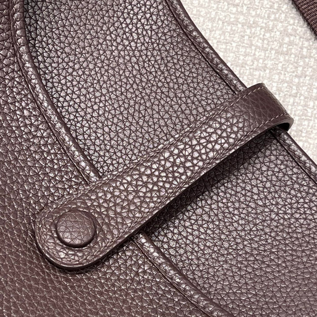 HM 26S EVELYNE BAG 29CM IN BROWN CALFSKIN