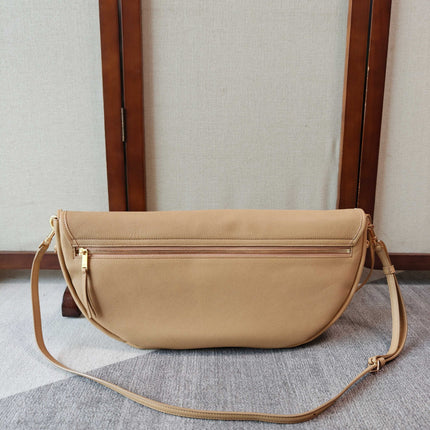CELINE 26S LITTLE HALFMOON SOFT 46 IN BEIGE LAMBSKIN