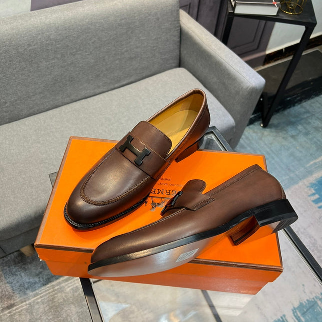 HM PARIS LOAFER BROWN CALFSKIN