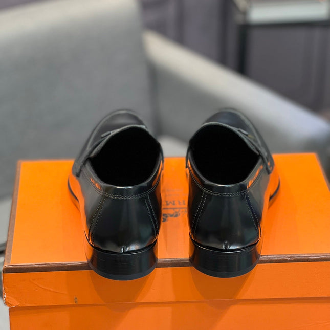 HM PARIS LOAFER GLOSSY BLACK CALFSKIN