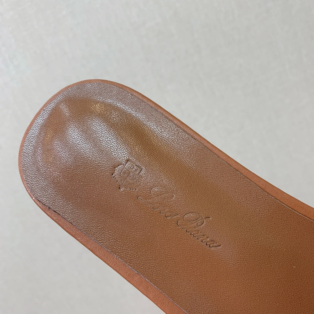 LP HIGHT TOP FLAT SLIPPERS TAWNY CALFSKIN