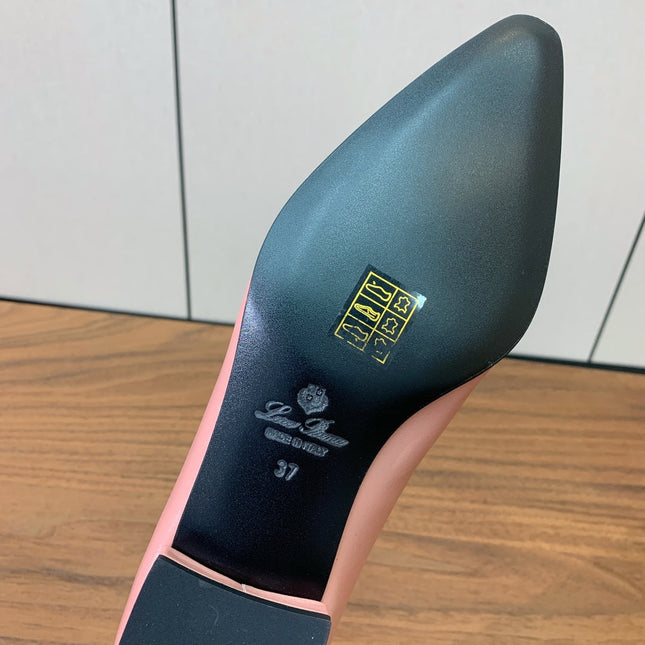 LP 26S BALLET FLATS IN LIGHT PINK CALFSKIN
