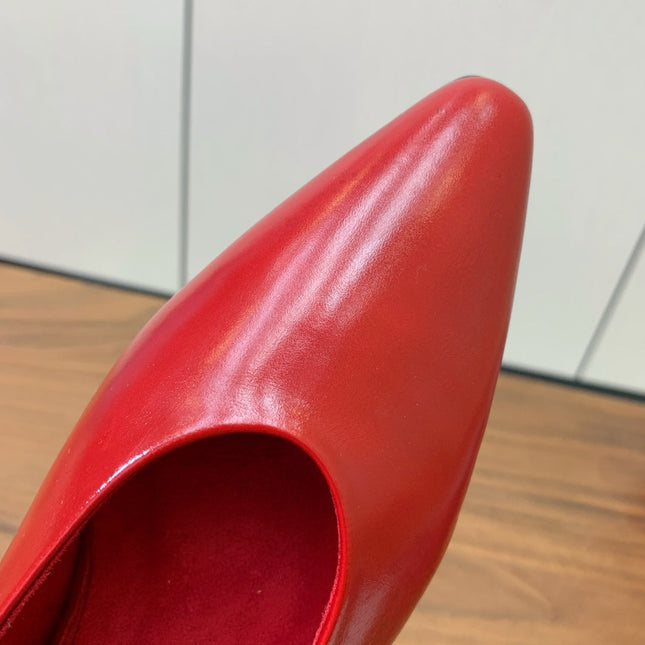 LP 26S BALLET FLATS IN RED CALFSKIN