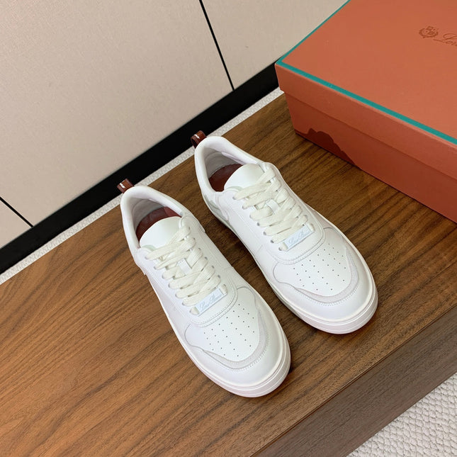 LP SNEAKERS IN WHITE CALFSKIN