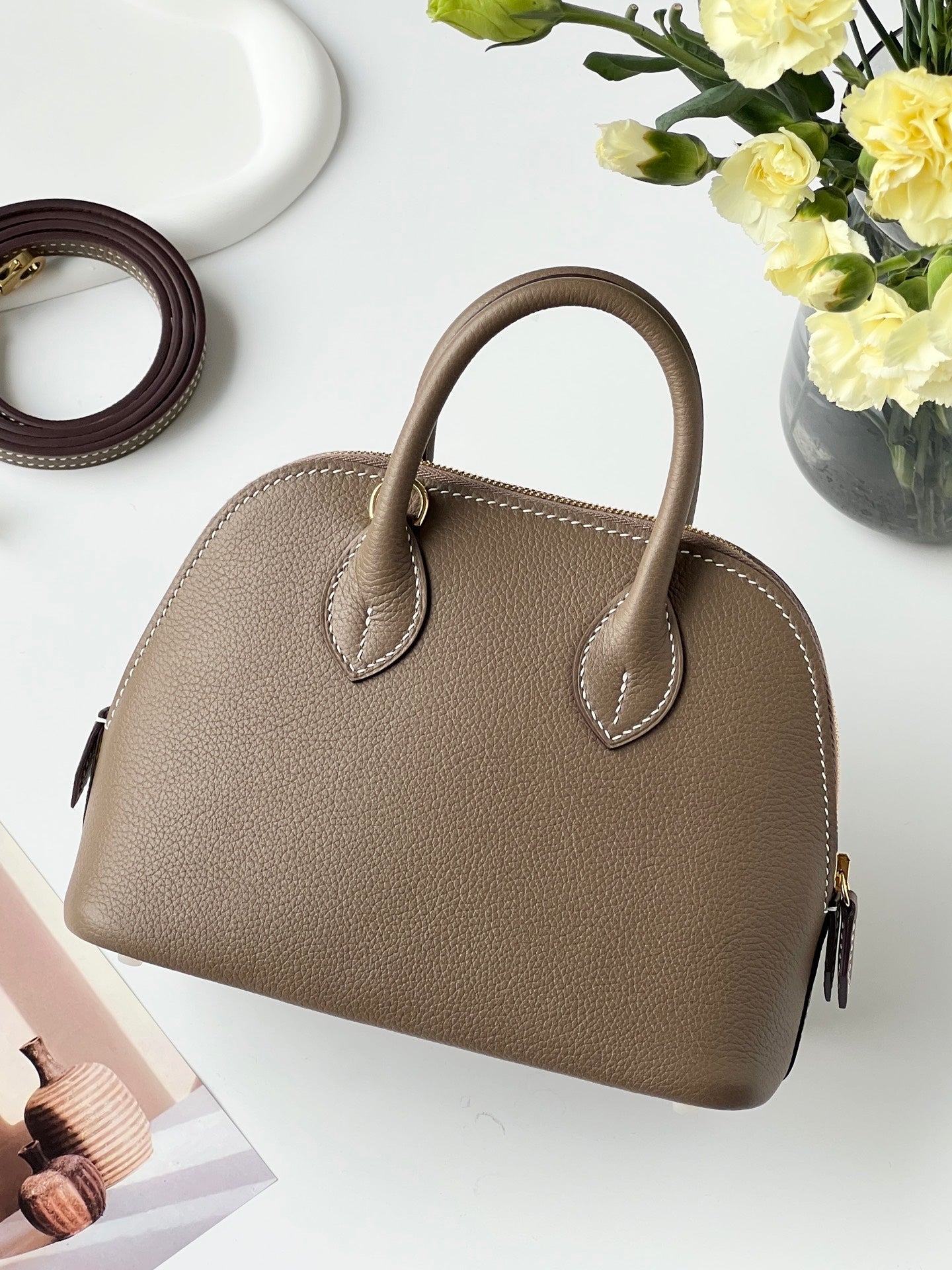 HM 25S BOLIDE 18 CM IN TAUPE BROWN TOGO