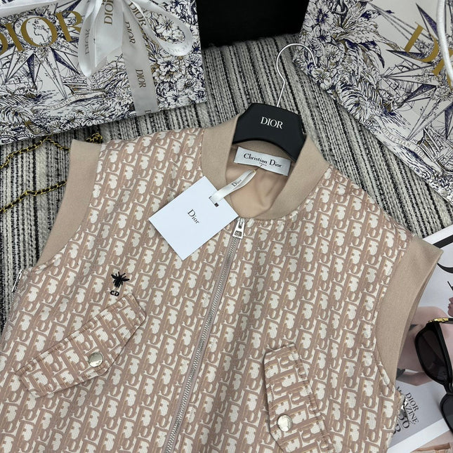 DIOR 25S JACQUARD PADDED GILET 797