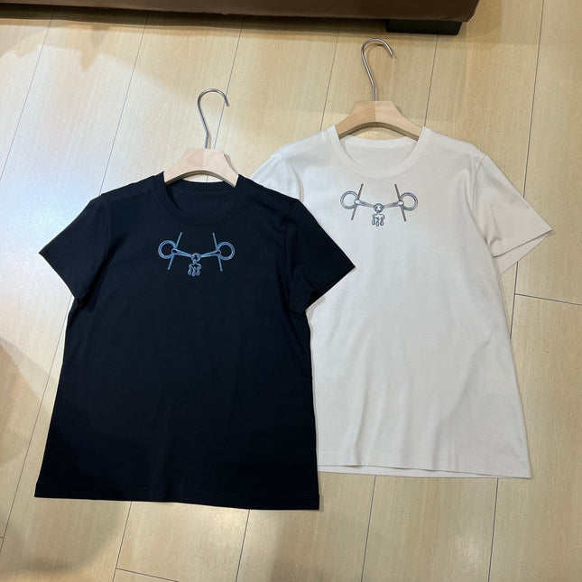 HERMES 25S SHORT-SLEEVE CREW NECK T-SHIRT 374