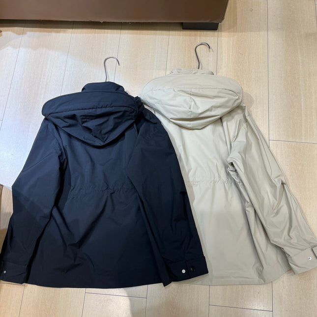 MONCLER 25S LIGHTWEIGHT LONG HOODED JACKET 401