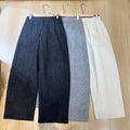 LP 26S LIGHT WOOL-BLEND WIDE-LEG PANTS 625