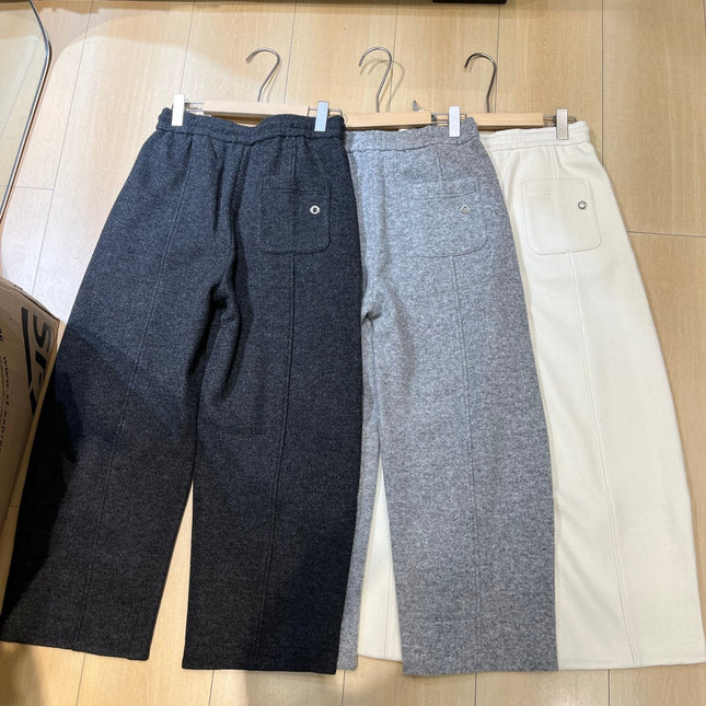 LP 26S LIGHT WOOL-BLEND WIDE-LEG PANTS 625