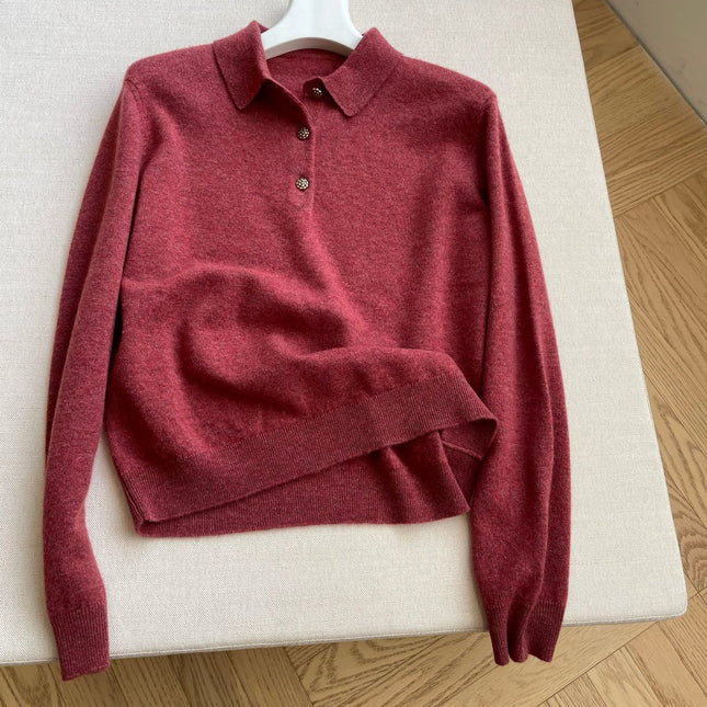 LP 26S LONG-SLEEVE POLO SWEATER 469