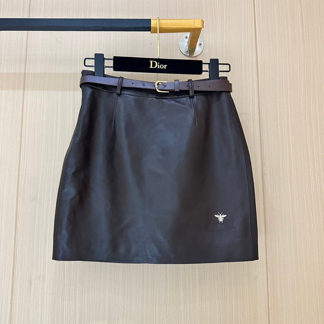 DIOR 26S LEATHER SKIRT 1178